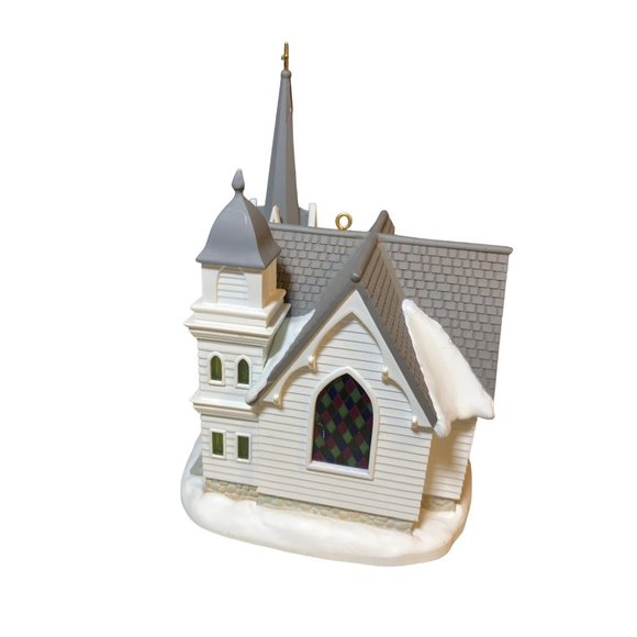 2002 Hallmark Ornament COUNTRY CHURCH Candlelight Services #5 - Picture 4 of 9